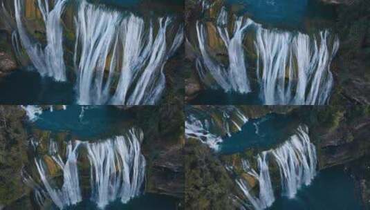 航拍5A景点贵州黄果树瀑布高清在线视频素材下载