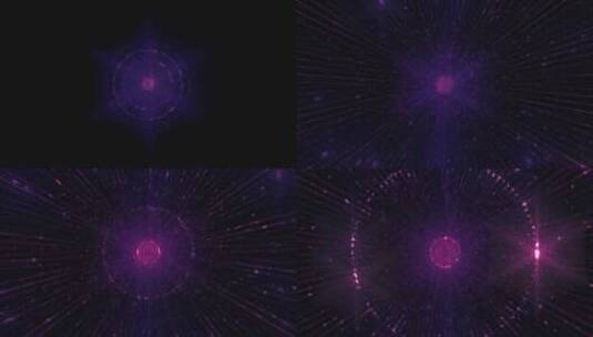 粉色灯光线和粒子环绕隧道动画高清在线视频素材下载