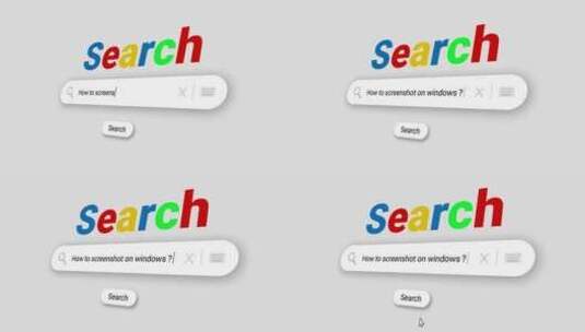 如何在Windows中截图？在搜索栏中并高清在线视频素材下载