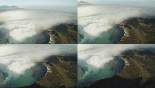 4k风景印尼旅行伊真火山高清在线视频素材下载