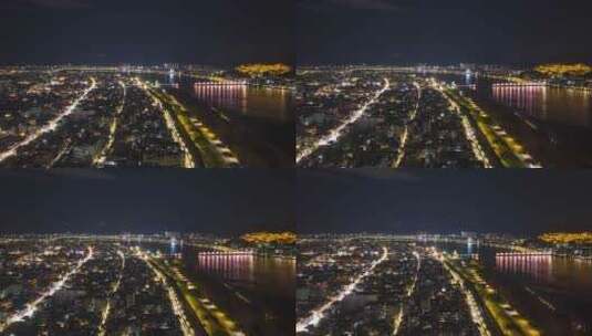 潮州古城夜景高清在线视频素材下载