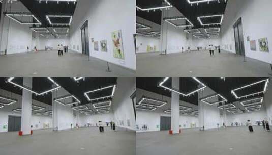 深圳美术馆新馆艺术展览5584高清在线视频素材下载