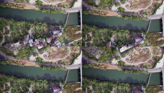 广西桂林七星区穿山景区航拍4K高清在线视频素材下载