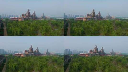 杭州杭钢工业遗址公园高清在线视频素材下载