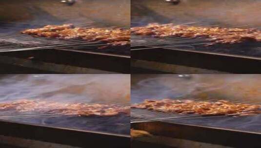 烤酱油筋高清在线视频素材下载
