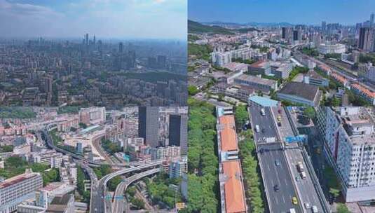 航拍广州延时 恒福路内环路高清在线视频素材下载