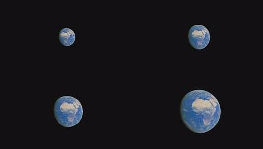 太空中的地球全貌高清在线视频素材下载