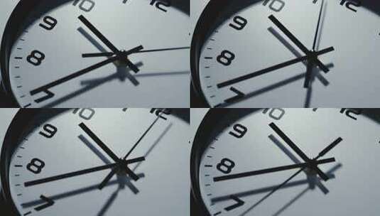时钟表盘特写高清在线视频素材下载