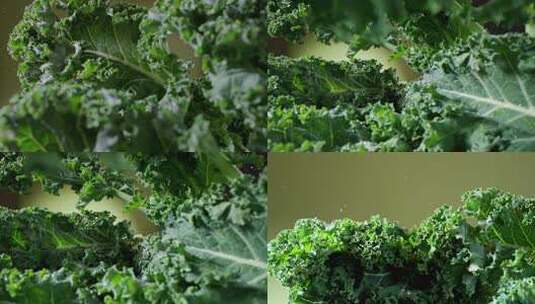 羽衣甘蓝 蔬菜汁 健康饮品 减肥饮品高清在线视频素材下载