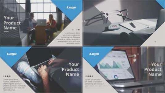 简洁公司企业项目介绍AE模板高清AE视频素材下载