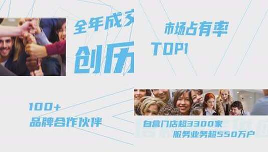 企业年度数据汇报图文快闪高清AE视频素材下载