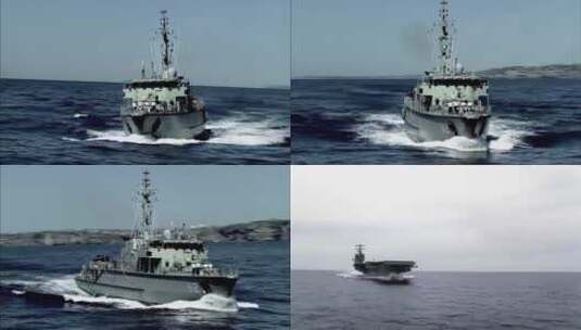 船 军舰 海洋舰 远航高清在线视频素材下载