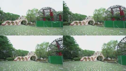 武汉硚口区园博园风景高清在线视频素材下载