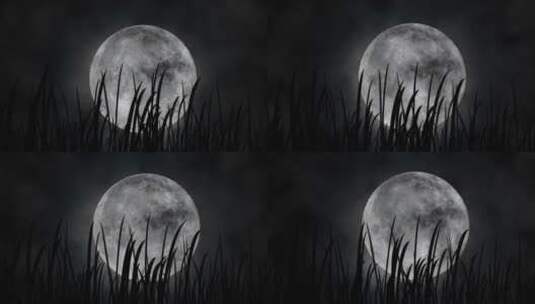 唯美的月亮高清在线视频素材下载