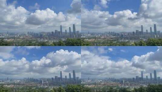 都市云朵云聚云散延时摄影高清在线视频素材下载