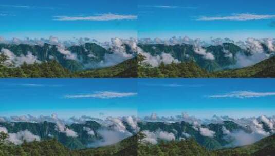 高山云海自然风光延时摄影高清在线视频素材下载