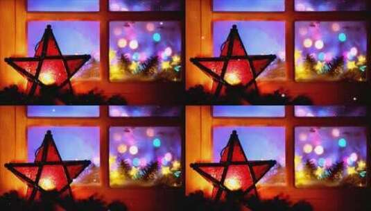 平安夜圣诞元旦春节 唯美星星 背景素材视频高清在线视频素材下载