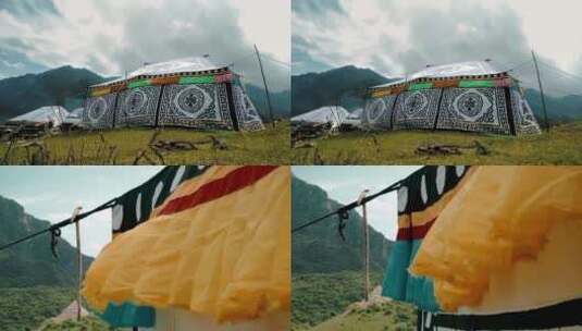 藏族帐篷高清在线视频素材下载