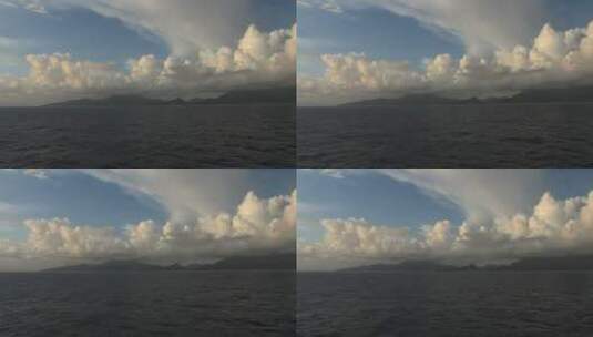 海上多云的天空高清在线视频素材下载