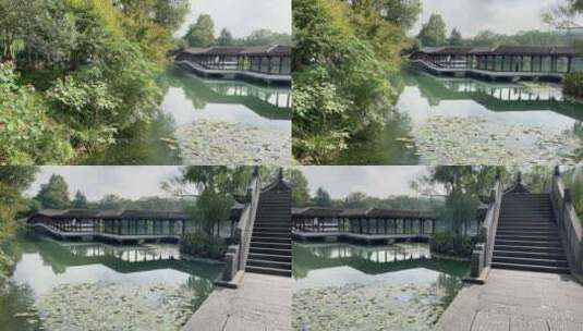4k 杭州西湖古典园林美景高清在线视频素材下载
