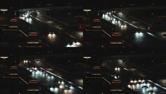 夜景城市道路高清在线视频素材下载