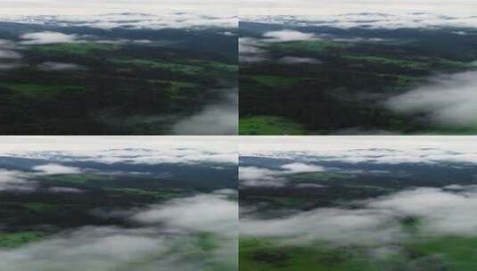 雾流过山和森林云海云雾晨雾高清在线视频素材下载