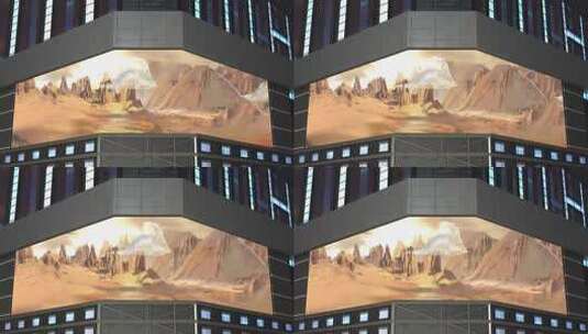 沙漠敦煌裸眼3d（可定制）高清在线视频素材下载