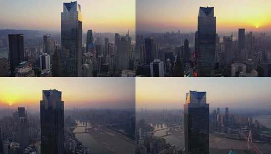 重庆地标航拍5高清在线视频素材下载