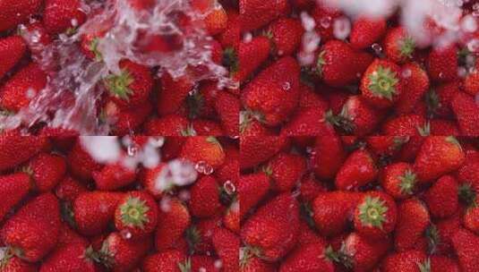 水果 牛奶草莓视频素材高清在线视频素材下载