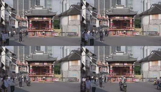 上海猫街街景高清在线视频素材下载