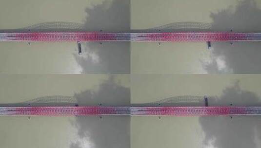 广州南沙明珠湾大桥航拍高清在线视频素材下载