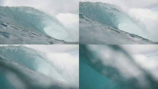 海浪翻滚海洋风光海浪乘风破浪慢动作转场高清在线视频素材下载