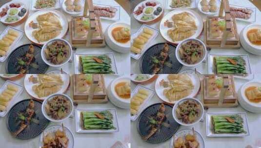 广州佛山美食盐焗鸡高清在线视频素材下载