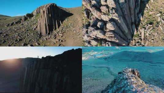 内蒙古石条山高清在线视频素材下载