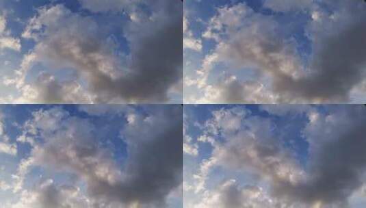 蓝天下的白云高清在线视频素材下载