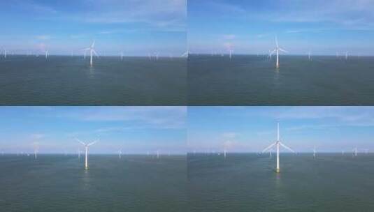 海上风电风车能源高清在线视频素材下载