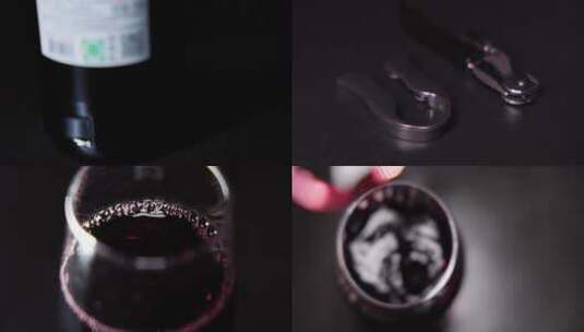 品味红酒高脚杯水花高速合集 4k升格实拍高清在线视频素材下载