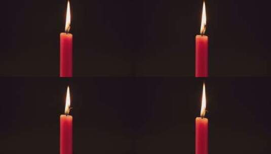 红色蜡烛-燃烧过程-延时高清在线视频素材下载