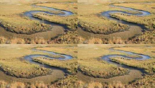 内蒙古贡格尔草原耗来河高清在线视频素材下载