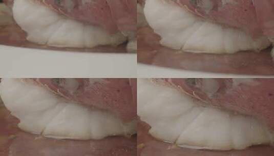 年夜饭鱼-东星斑鱼美食多角度拍摄高清在线视频素材下载