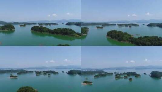 千岛湖航拍视频，美丽的新安江水库高清在线视频素材下载