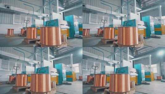 铜丝生产工厂高清在线视频素材下载