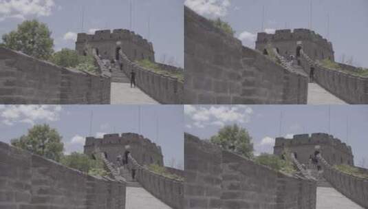 长城烽火台围墙城楼1高清在线视频素材下载