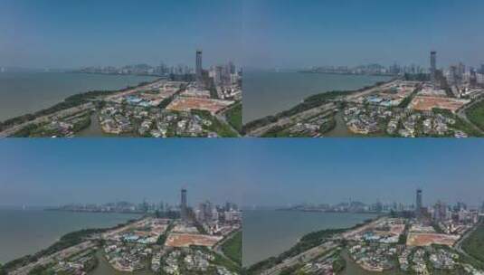 【正版4K素材】深圳湾超级总部航拍视频高清在线视频素材下载