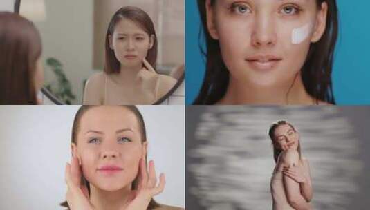 【合集】美女美容护肤高清视频高清在线视频素材下载