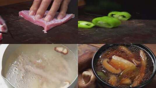 中国东北特色大酱汤高清在线视频素材下载
