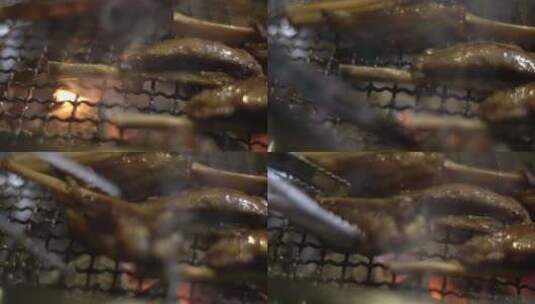 烤肉烹饪高清在线视频素材下载