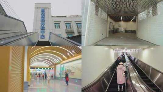 北京地铁 19号线 牛街（色彩还原）高清在线视频素材下载