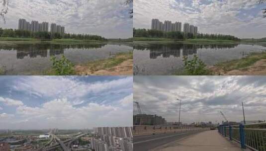 城市环境建筑天空户外延迟摄影高清在线视频素材下载