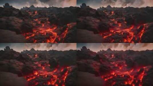 热熔岩背景V5高清在线视频素材下载